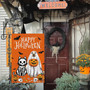Spooky Halloween Dog Ghost Garden Flag - Double Sided Decor For Fall Outdoor Yard