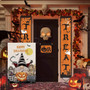 Double Sided Halloween Garden Flag 12x18 Inch - Happy Pumpkin Burlap Decor For Outdoor Yard