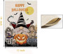 Double Sided Halloween Garden Flag 12x18 Inch - Happy Pumpkin Burlap Decor For Outdoor Yard