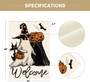 Welcome Halloween House Flag - Ghost & Black Cat Design For Outdoor Yard Decoration, Double-Sided 28x40 Inch