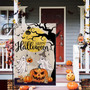 Charming Halloween Garden Flag With Ghost And Pumpkin Design For Patio Lawn DéCor