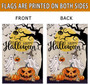 Charming Halloween Garden Flag With Ghost And Pumpkin Design For Patio Lawn DéCor