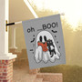 Spooky Halloween Ghost Flag - Cute Boo Decor For Cat Loving Garden
