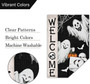 Spooky Halloween Ghost Garden Flag - Double Sided 12x18 Burlap For Outdoor Seasonal Decor