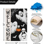 Spooky Halloween Ghost Garden Flag - Double Sided 12x18 Burlap For Outdoor Seasonal Decor