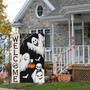 Spooky Halloween Ghost Garden Flag - Double Sided 12x18 Burlap For Outdoor Seasonal Decor