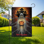 Creepy Ghost Halloween Garden Flag For Spooky Yard Decor - Haunted Outdoor Decoration For A Frightful Ambiance