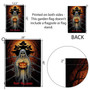 Creepy Ghost Halloween Garden Flag For Spooky Yard Decor - Haunted Outdoor Decoration For A Frightful Ambiance
