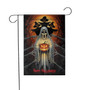 Creepy Ghost Halloween Garden Flag For Spooky Yard Decor - Haunted Outdoor Decoration For A Frightful Ambiance