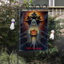 Creepy Ghost Halloween Garden Flag For Spooky Yard Decor - Haunted Outdoor Decoration For A Frightful Ambiance