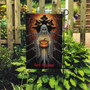 Creepy Ghost Halloween Garden Flag For Spooky Yard Decor - Haunted Outdoor Decoration For A Frightful Ambiance