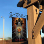 Creepy Ghost Halloween Garden Flag For Spooky Yard Decor - Haunted Outdoor Decoration For A Frightful Ambiance