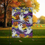 Cute Halloween Ghost And Pumpkin Garden Flag - Fun Outdoor Decor For a Spooky Southern Fall