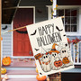 Spooky Halloween House Flag With Ghosts And Jack-O'-Lanterns For Outdoor DéCor