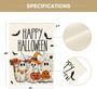 Spooky Halloween House Flag With Ghosts And Jack-O'-Lanterns For Outdoor DéCor
