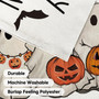 Spooky Halloween House Flag With Ghosts And Jack-O'-Lanterns For Outdoor DéCor
