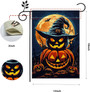 Double-Sided Halloween Jack O' Lantern Garden Flag 12x18 - Holiday Outdoor DéCor For Yard