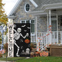 Spooky Skeleton-Themed Halloween Garden Flag - 12x18 Double Sided Burlap DéCor For Outdoor Seasonal Display