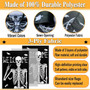Halloween Skeleton Garden Flag 12x18 Inch Double-Sided For Outdoor Yard Decor