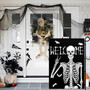 Halloween Skeleton Garden Flag 12x18 Inch Double-Sided For Outdoor Yard Decor