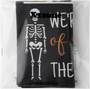 Halloween Skeleton Garden Flag - Trick Or Treat Outdoor Decor - Skull Ghost No Trespassing - Double Sided Burlap