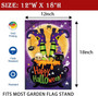 Double Sided Witch Theme Halloween Garden Flag For Outdoor DéCor