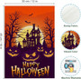 Spooky Haunted House Pumpkin Garden Flag - Halloween Outdoor Patio Decor