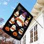 Personalized Ghost Family Halloween House Flag – Custom Name Yard Decor for Spooky Season