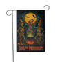 Skeleton Halloween Garden Flag For Feminists - Witches & Cauldron Design For Yard Decor