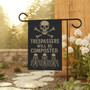 Spooky Skeleton Halloween Flag - Unique Outdoor Yard Art For Halloween