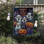 Spooky Halloween Garden Flag - Cute Ghost & Pumpkin Yard Sign For Trick Or Treat Outdoor Decorating
