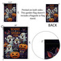 Spooky Halloween Garden Flag - Cute Ghost & Pumpkin Yard Sign For Trick Or Treat Outdoor Decorating