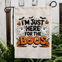 Funny Boo Pumpkin Ghost Halloween Flag For Goth Garden DéCor