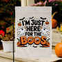Funny Boo Pumpkin Ghost Halloween Flag For Goth Garden DéCor