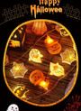 Spooky Halloween LED Lights With Black Cat And Pumpkin Theme - Indoor Outdoor DéCor