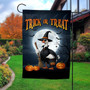 Ghoulish Trick Or Treat Flag For a Ghostly Halloween Outdoor Decoration