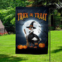 Ghoulish Trick Or Treat Flag For a Ghostly Halloween Outdoor Decoration