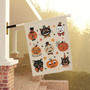Spooky Vintage Halloween Flag - Black Cat & Pumpkin Folk Art For Garden Decoration