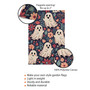 Cute Halloween Garden Flag - Whimsical Ghosts & Florals For Outdoor Fall Decor