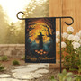 Spooky Witch Halloween Garden Flag For Yard And Porch Fall DéCor