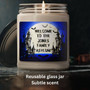 Custom Halloween Soy Candle – “Welcome to the Asylum” Spooky Name Decor Gift