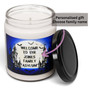 Custom Halloween Soy Candle – “Welcome to the Asylum” Spooky Name Decor Gift