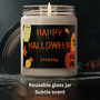 Personalized Halloween Soy Wax Candle - Custom Name Autumn Decor For Spooky Season Gifting