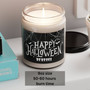 Personalized Halloween Soy Candle – Custom Autumn Decor for Spooky Season