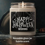 Personalized Halloween Soy Candle – Custom Autumn Decor for Spooky Season