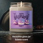Custom Name Halloween Candle - Spooky Fall Decor Gift With Soy Wax For Autumn