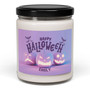 Custom Name Halloween Candle - Spooky Fall Decor Gift With Soy Wax For Autumn