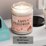 Custom Soy Wax Halloween Candle - Spooky Season Gift For Autumn Decor