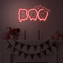 Custom Spooky Bat LED Light Sign For Halloween - Boo Theme Bedroom And Dorm Decor