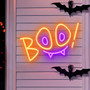Boo Neon Sign for Kids – Cute Halloween Room Decor & Light-Up Gift for Spooky Fun